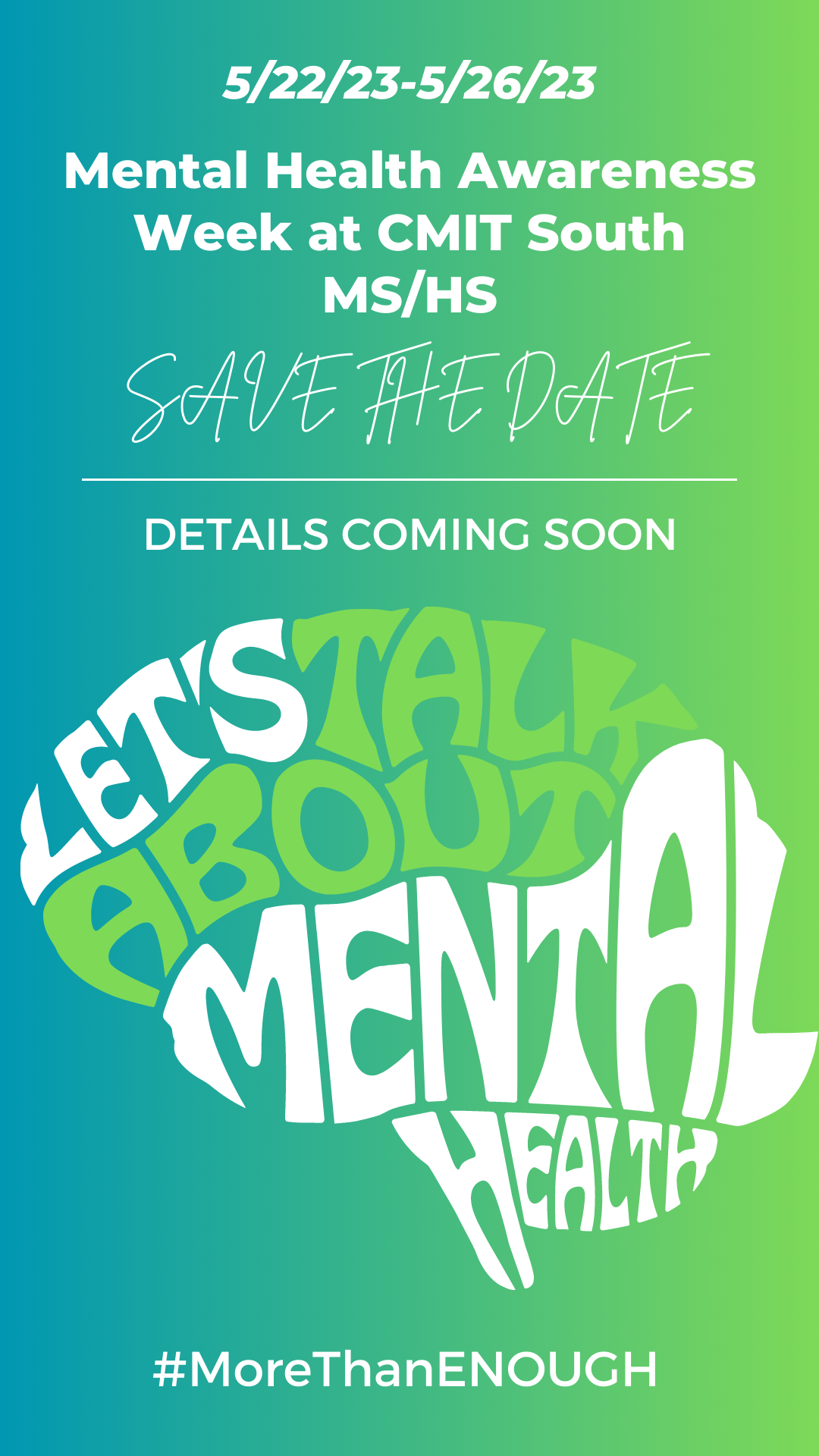 Mental Health Awareness Week @ CMIT South 5/22-5/26/23 – Chesapeake ...